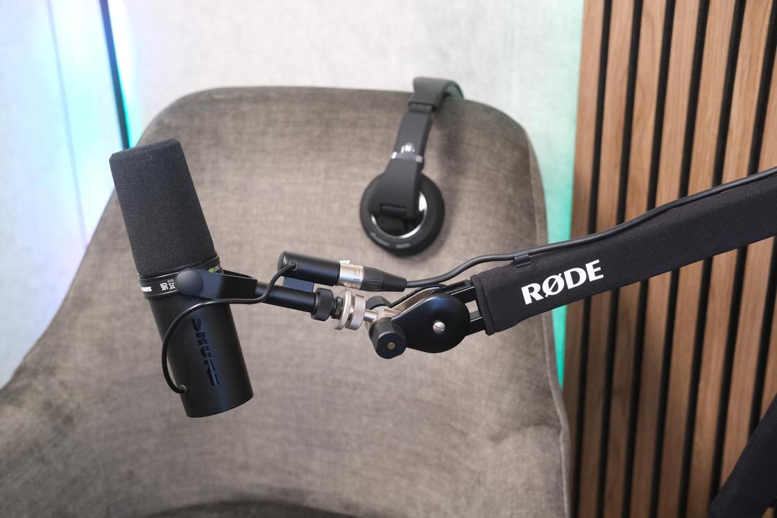 Professional Rode broadcast microphone